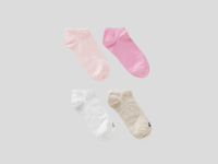 Benetton,  4er-pack Kurze Socken,  taglia 3,  Bunt,  Kinder