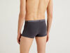 Benetton,  Anliegende Boxershorts Aus Bio-baumwolle,  taglia L,  Dunkelgrau,  Herren