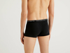 Benetton,  Anliegende Boxershorts Aus Bio-baumwolle,  taglia L,  Schwarz,  Herren