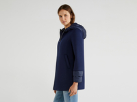 Benetton,  Anorak Mit Kapuze,  taglia 40,  Dunkelblau,  Damen