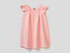 Benetton,  Ausgestelltes Kleid Mit Streifen,  taglia XS,  Pink,  Kinder