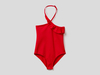 Benetton,  Badeanzug Aus Econyl® Mit Volant,  taglia EL,  Rot,  Kinder