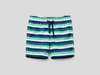 Benetton,  Badeshorts Mit Streifenmuster,  taglia S,  Blau,  Kinder