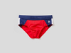 Benetton,  Badeslip Aus Econyl®,  taglia L,  Rot,  Kinder