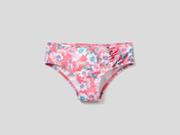 Benetton,  Badeslip Mit Blumenmuster,  taglia M,  Pink,  Kinder