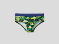 Benetton,  Badeslip Mit Camouflage-haimuster,  taglia XL,  Bunt,  Kinder