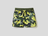 Benetton,  Badeslip Mit Camouflagemuster,  taglia L,  Bunt,  Kinder