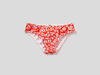 Benetton,  Badeslip Mit Margeritenprint,  taglia S,  Koralle,  Kinder