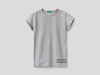 Benetton,  Basic-t-shirt Aus 100% Bio-baumwolle,  taglia M,  Grau,  Kinder