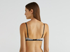 Benetton,  Bedruckter Bh Cup B,  taglia M,  Hellgrau,  Damen