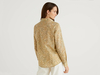 Benetton,  Beige Bluse In 100% Baumwolle Mit Floralem Print,  taglia M,  Beige,  Damen