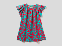 Benetton,  Überkleid Mit Animaliermuster,  taglia EL,  Bunt,  Kinder