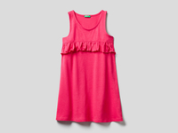 Benetton,  Überkleid Mit Rüsche,  taglia EL,  Fuchsia,  Kinder