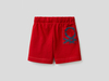 Benetton,  Bermuda Aus 100% Baumwolle Mit Großer Tasche Mit Logo,  taglia 74,  Rot,  Kinder