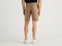 Benetton,  Bermuda Aus 100% Leinen,  taglia 44,  Taubengrau,  Herren