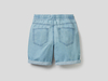 Benetton,  Bermuda Aus Denim In 100% Baumwolle,  taglia 1Y,  Blassblau,  Kinder