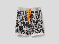 Benetton,  Bermuda Aus Sweatstoff In 100% Baumwolle,  taglia XL,  Hellgrau,  Kinder