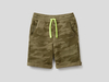 Benetton,  Bermuda Aus Sweatstoff In 100% Baumwolle,  taglia XL,  Militärgrün,  Kinder