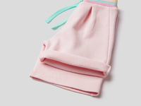 Benetton,  Bermuda Aus Sweatstoff In 100% Baumwolle,  taglia XX,  Pastellrosa,  Kinder