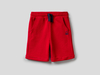 Benetton,  Bermuda Aus Sweatstoff In Reiner Baumwolle,  taglia 2Y,  Rot,  Kinder