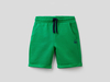 Benetton,  Bermuda Aus Sweatstoff In Reiner Baumwolle,  taglia XL,  Grün,  Kinder