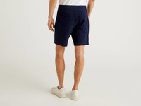 Benetton,  Bermudahose In Sweatstoff Mit Tunnelzug,  taglia M,  Dunkelblau,  Herren