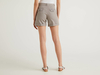 Benetton,  Bermudas Aus Stretchiger Baumwolle,  taglia 48,  Hellgrau,  Damen