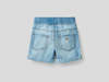 Benetton,  Bermudas Mit Jeans-effekt Und Elastischem Bund,  taglia 74,  Blassblau,  Kinder