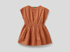 Benetton,  Besticktes Kleid Aus Reiner Baumwolle,  taglia XS, ,  Kinder