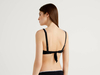 Benetton,  Bh Mit Stickerei In Einer Kontrastfarbe,  taglia L,  Schwarz,  Damen