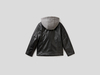 Benetton,  Bikerjacke Mit Kapuze Aus Sweatstoff,  taglia XS,  Schwarz,  Kinder