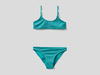 Benetton,  Bikini Mit Lurex,  taglia L,  Türkis,  Kinder