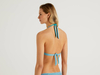 Benetton,  Bikini Triangel- Mit Lurex,  taglia M,  Hellblau,  Damen