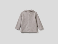 Benetton,  Blazer Aus Sweatstoff In 100% Baumwolle,  taglia XX,  Grau,  Kinder