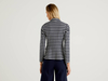Benetton,  Blazer Mit Grauen Und Dunkelblauen Streifen,  taglia 50,  Bunt,  Damen