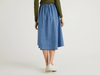 Benetton,  Bleistiftrock,  taglia L,  Blassblau,  Damen