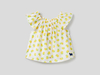 Benetton,  Bluse Aus 100% Baumwolle Mit Print,  taglia S,  Weiss,  Kinder