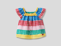 Benetton,  Bluse Aus 100% Baumwolle Mit Print,  taglia XL,  Bunt,  Kinder