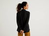 Benetton,  Bluse Aus Fließender Viskose,  taglia XS,  Schwarz,  Damen