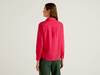 Benetton,  Bluse Aus Leichter Baumwolle,  taglia L,  Fuchsia,  Damen