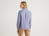 Benetton,  Bluse Aus Leichter Baumwolle,  taglia S,  Blassblau,  Damen