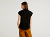 Benetton,  Bluse Aus Lochspitze In 100% Baumwolle,  taglia L,  Schwarz,  Damen