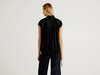 Benetton,  Bluse Aus Stretchiger Baumwolle Mit Tunnelzug,  taglia XS,  Schwarz,  Damen