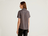 Benetton,  Bluse Mit Kurzen Ärmeln Und V-ausschnitt,  taglia XL,  Bunt,  Damen
