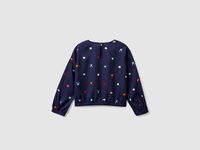 Benetton,  Bluse Mit Print,  taglia S,  Blau,  Kinder
