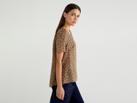 Benetton,  Bluse Mit Print,  taglia S,  Bunt,  Damen