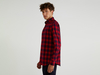 Benetton,  Flanellhemd Mit Karomuster,  taglia KL,  Rot,  Herren