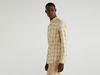 Benetton,  Flanellhemd Mit Karomuster,  taglia L,  Braun,  Herren