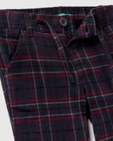 Benetton,  Flanellhose Mit Karomuster,  taglia 62,  Blau,  Kinder