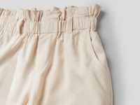 Benetton,  Fließende Bermuda Mit Gürtel,  taglia S,  Beige,  Kinder